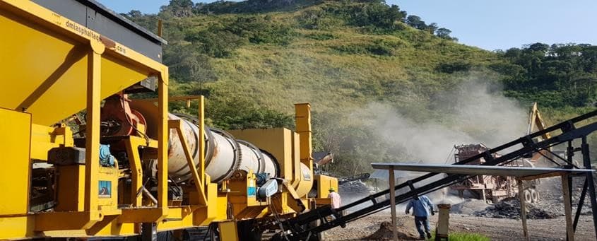 Planta de asfalto y agregados